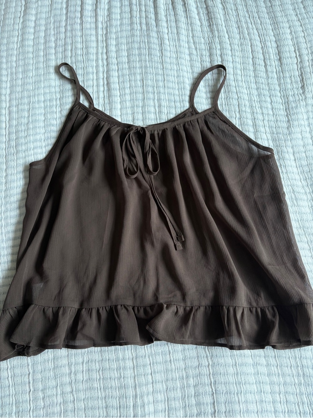 LOFT Ruffle-Hem Tank Top - Picture 2 of 5